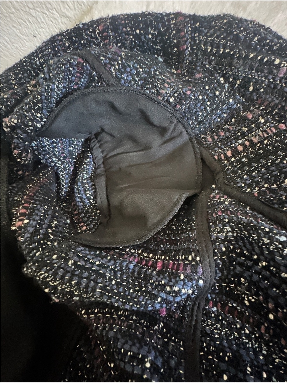 White House Black Market - Black Tweed Mixed-Media Blazer - Size 4 View 4